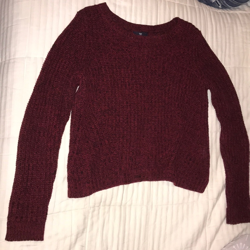 Red and black sweater